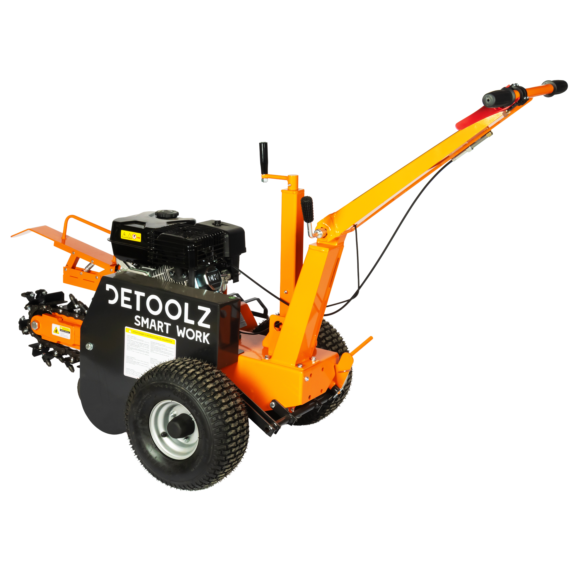 Masina de sapat santuri, Detoolz, 7 CP, 212 CC, benzina 4T, adancime maxima 450 mm